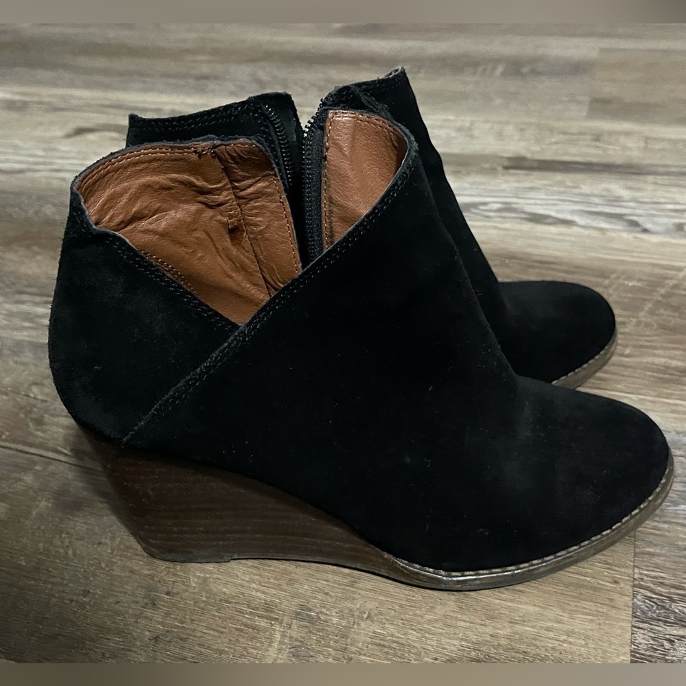 Lucky Brand Black Ankle Booties
